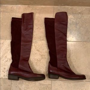 Slightly over the knee boots